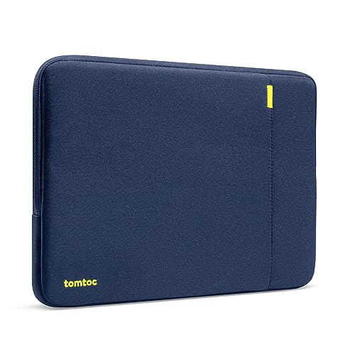 tomtoc 360° Protective Laptop Sleeve for 15-inch MacBook Air M5/A3448 2026 | M4/A3241, M3/A3114, M2/A2941, Water-Resistant Laptop Case Bag Fits 15" MacBook Pro A1990 A1707 & 15" Surface Laptop AI PC - color: Navy Blue, size: 15-inch for New MacBook Air