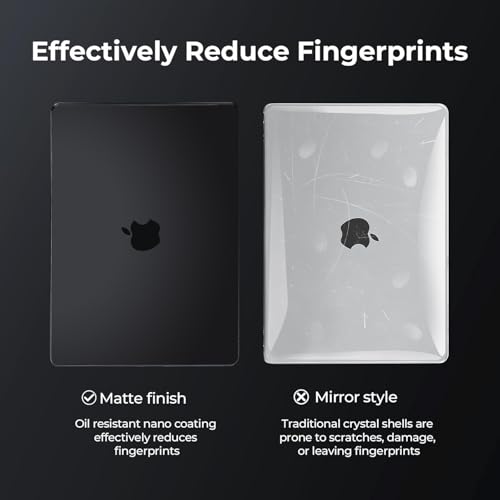 Space Black Case for MacBook Pro 14 inch 2025-2021 M5 M4 M3 M2 M1 Pro/Max Chip A3434 A3112 A3185 A3401 A2918 A2992 A2779 A2442, Frosted Matte Plastic Hardshell & Keyboard Cover, Black Clear - color: ## Frosted Space Black