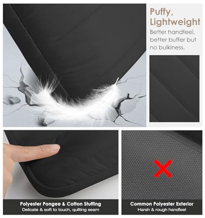 MoKo 9-11 Inch Puffy Tablet Sleeve Bag Padded Protetive Carrying Case | Fits iPad Pro 11-inch M5, iPadAir 11-inch M4, iPad A16, iPad 10th/Air 5/4th 10.9-inch and Tab S8/S9 11-inch, Black - color: Black, style: 9 - 11 Inches
