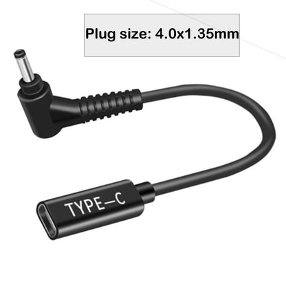DC Adapter to USB C 4.0x1.35 mm, 19V Type C DC Adapter fits Asus Vivobook flip 14 15 17 X512 X512D X512DA X512JA F412DA F512DA F512JA F512FA E410 Zenbook UX UX303 Chromebook C300 - style: 4.5x1.35mm