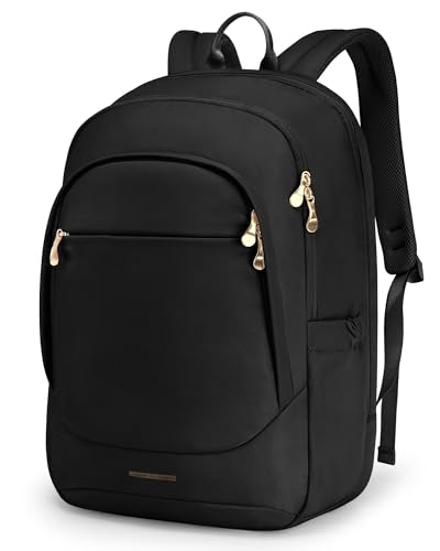 Travel Laptop Backpack for 17.3" laptop, Anti Theft Backpack with USB Charging Hole, Water Resistant College Bookbag, Large Capacity Computer Backpacks for Work, Black | Laptop Backpack, USB Charging Hole, Water Resistant, Large Capacity, College Bookbag