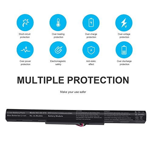 AS16A5K AS16A8K 4ICR19/66 Battery for Acer Aspire E5-523 E5-553 E5-576 E5-774G N16Q2 E5-576G E5-575G E5-475 F5-573 E5-575-52JF E5-575-33BM E5-575G-76YK E5-575-54SM E5-575G-57D4 E5-576-392H E5-575-54E8 - size: 10.35*1.56*0.85inch E5-575