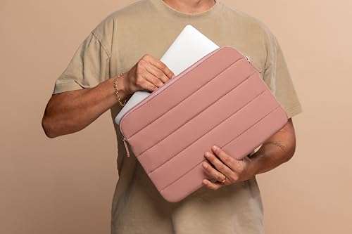 ANECDOTE Laptop Case 15-16 Inch – A Perfect Laptop Sleeve - Compatible with MacBook Air/Pro 15 inch M3 M2 M1 Chip Pro Max 2023-2021 – Fits Well, Made of 100% Nylon with Aesthetic Design (Mauve) - color: Mauve, size: 15-16 inches