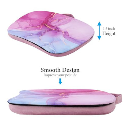 Lap Laptop Desk - Portable Lap Desk with Pillow Cushion, Fits up to 15.6 inch Laptop for Home Office Students Use as Computer Laptop Stand, Book Tablet((1-Purple Blue Splash Ink) - color: 1-purple Blue Splash Ink