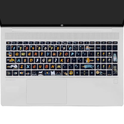 Keyboard Cover for 15.6" HP ProBook 450 G8 G9 G10 / ProBook 455 G8 G9 G10 /ProBook 650 G8/HP Zbook Power G8 G9, Cute Keyboard Skin, Cat - color: Cat
