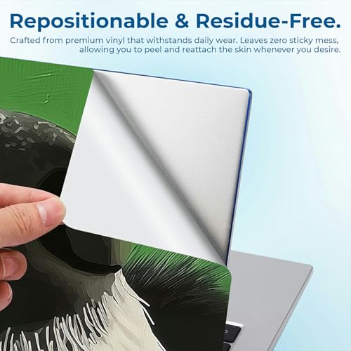 Reusable Universal Laptop Skin Sticker, Cut to Fit for 11.6–15.6 Inch Laptops, Waterproof Protective Film, No-Residue - Dog's Nose - color: Dog's Nose