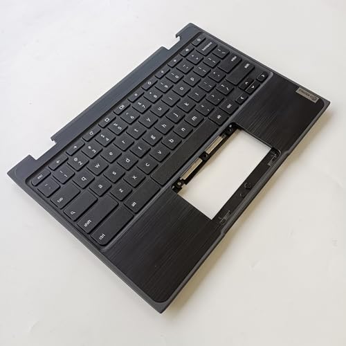 Replacement Laptop Upper Case Palmrest with US Keyboard and Touchpad Assembly Part for Lenovo Chromebook 100E 2nd Gen AST 5CB0Z21474 Black (C+KB)