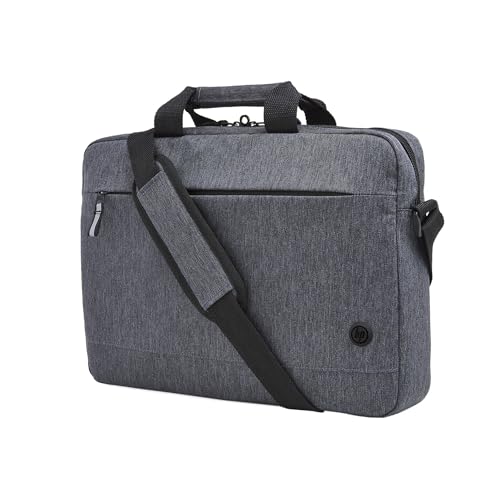 HP Prelude Topload Laptop Bag - Fits 15.6" Laptops - Durable Fabric w/Water-resistant Coating, Padded Compartment & Top-Zip Closure - Double Handles, Crossbody Strap & Luggage Pass-Through (4Z514AA)