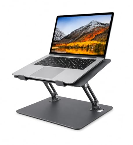 Adjustable Laptop Stand for Desk,Office and Home Foldable Laptop Riser Holder with Cooling Fan