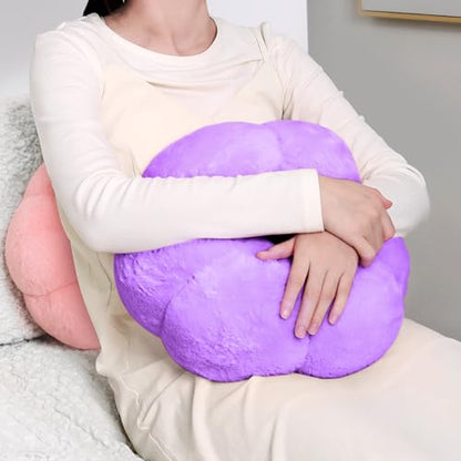 CreaDream Pumpkin Tablet Pillow Stand Holder for Kindle iPad, Adjustable Phone Pillow Stand for Lap Bed with Detachable Snack Bowl, Compatible with 4.7"-13" Tablet, iPad, iPhone, Samsung Tabs, Kindle - color: Purple
