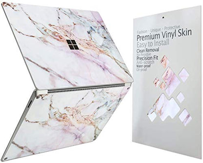 Cover Skin Decal Sticker for 2023 Microsoft Surface Laptop Go 3/ Laptop Go 2/ Laptop Go 12.4", Easy Apply, Anti-Scratch, Residue Free Vinyl Skin [Cracked Marble] - color: Cracked Marble, size: Surface Laptop Go 3/2/1
