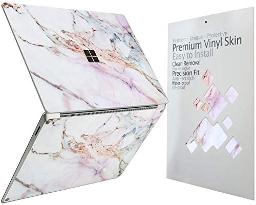 Cover Skin Decal Sticker for 2023 Microsoft Surface Laptop Go 3/ Laptop Go 2/ Laptop Go 12.4", Easy Apply, Anti-Scratch, Residue Free Vinyl Skin [Cracked Marble] - color: Cracked Marble, size: Surface Laptop Go 3/2/1