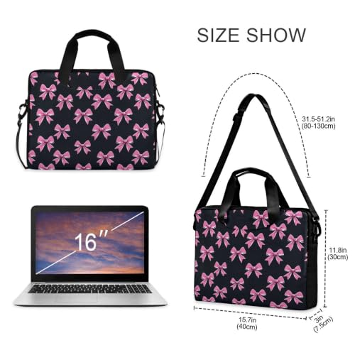 MNSRUU Laptop Bag for 15.6 inch Black Gothic Bats - color: Bow I22700