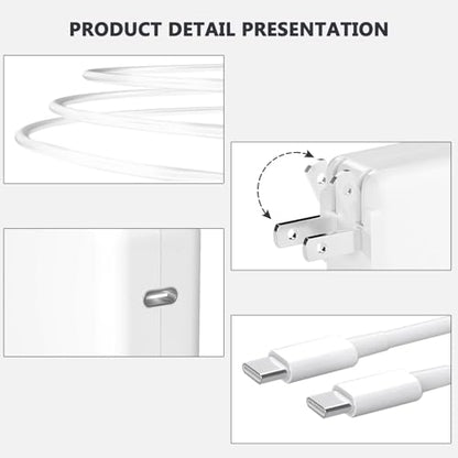 JEIBAO Mac Book Pro/Air Charger - 100W USB C Fast Charger Compatible with MacBook Pro/Air, M1 M2 M3 M4 M5, ipad Pro and All USB-C Laptops and Phones, 6.6ft Charger Cable - color: White