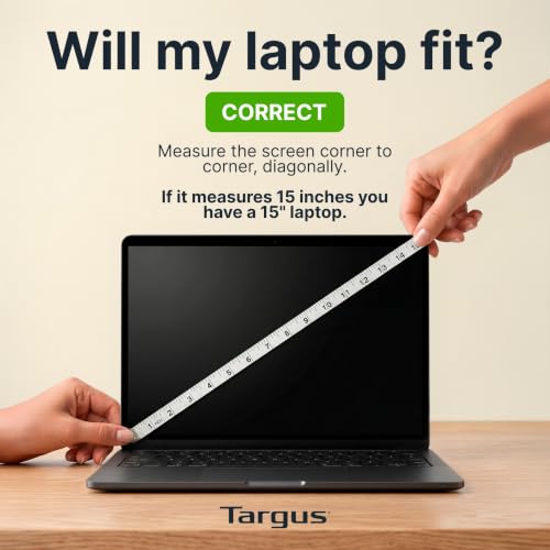 Targus 15-16 Inch Classic Slim Laptop Bag, Gray - Ergonomic Briefcase and Messenger Bag - Spacious Foam Padded Laptop Bag for 16" Laptops and Under (TCT027US) - color: Gray, size: 16 inch