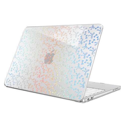 Fintie Case for MacBook Neo 13 Inch A3404 2026, Crystal Laser Bow | Snap-On Hard Shell Cover, Ultra-Thin, Slim Fit, Lightweight - color: Crystal Laser Bow