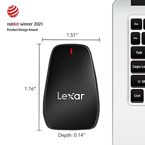 Lexar CFexpress Type B Card Reader, 1700MB/s Read, USB-C, USB 3.2 Gen 2x2 | Supports CFexpress Type B Cards, Compatible with PC, Laptop, Tablet, Smartphone, USB-C/A Cable, Compact, LRW550U-RNBNU - style: CFexpress USB 3.2 Reader