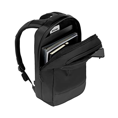 Incase Compact City Backpack – 18L Everyday Travel Tech Backpack and Laptop Bag for Work or School – Three Pockets, 16” Padded Laptop Sleeve, Quick Access Pocket – Black - color: Black