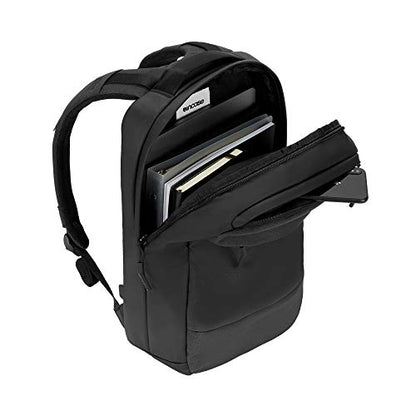 Incase Compact City Backpack – 18L Everyday Travel Tech Backpack and Laptop Bag for Work or School – Three Pockets, 16” Padded Laptop Sleeve, Quick Access Pocket – Black - color: Black