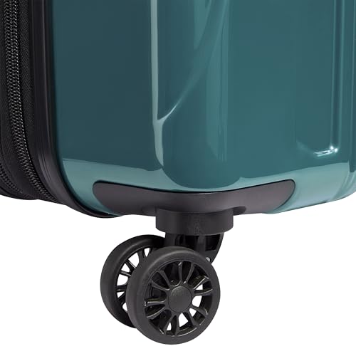 DELSEY PARIS Helium Aero Hardside Expandable Luggage with Spinner Wheels, Metallic Green, Carry-On Plus 21 Inch - color: Metallic Green, size: Carry-On Plus 21 Inch
