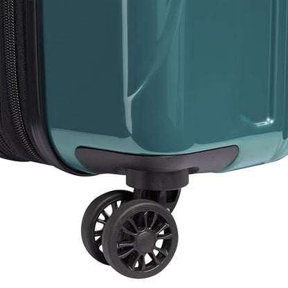 DELSEY PARIS Helium Aero Hardside Expandable Luggage with Spinner Wheels, Metallic Green, Carry-On Plus 21 Inch - color: Metallic Green, size: Carry-On Plus 21 Inch
