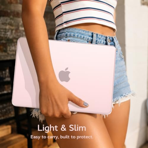 B BELK for MacBook Neo Case 13 inch 2026 Release Model A3404, Crystal Blush | Scratch Resistant Protective Hard Shell for Mac Neo Case with Keyboard Cover & Screen Protector, Lightweight, Easy Snap-On - color: Crystal Blush