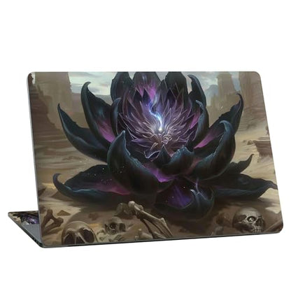 Universal Laptop Skin Sticker with 2 Wrist Pad Skins, Waterproof Scratch Resistant Vinyl Laptop Cover Decal, Cut to Fit for 11–15.6 Inch MacBook HP Dell Lenovo, Dark Lotus - color: Dark Lotus
