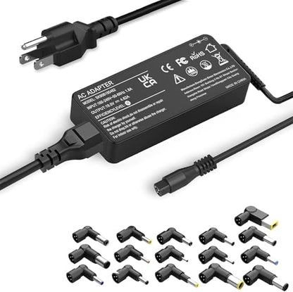 BAJ 90W Universal Laptop Charger Compatible with HP Dell Len OVO ASUS So ny Toshiba Acer Fujitsu ThinkPad Pavilion Latitude Ultrabook Notebook Chromebook Spectre Power Adapter with 16 Tips | Compatible with HP Dell Lenovo ASUS Sony Toshiba Acer Fujitsu