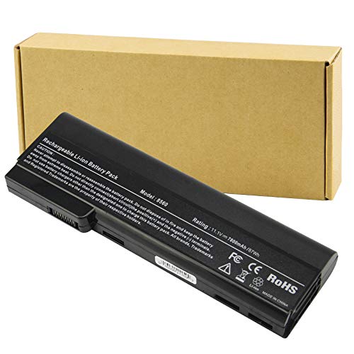 Futurebatt Laptop Battery 9Cell 7800mAh for HP EliteBook 8460P 8460W 8470P 8470W 8560P 8570P; HP ProBook 6360B 6460B 6465B 6470B 6475B 6560B 6565B 6570B Notebook, P/N CC06 QK642AA 628666-001 - size: 9 Cell