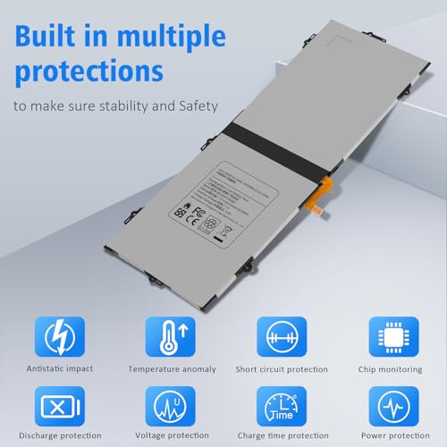 EB-BW720ABA EB-BW720ABE Battery for Samsung ChromeBook Plus V2 XE520QAB XE521QAB, Chromebook 4 4+ XE310XBA XE350XBA, Galaxy Book 12 SM-W720 SM-W723 W728 W723Q W727V W720N BA43-00390A GH43-04691A - color: EB-BW720ABA