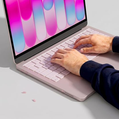 ProElife 5 Pcs Anti Dust Dirt Plug Cups Set for MacBook Neo, Blush Pink | Durable & Reusable Silicone Laptop Accessories, Custom Fit Design, Easy to Clean Non-Slip Stuff for Macbook USB-C & Headphone - color: Blush Pink