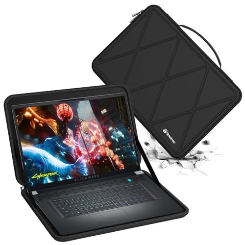 Smatree Hard EVA Protective Sleeve Case Compatible for 17.3 inch Dell Alienware x17 R2 Gaming Laptop, for Alienware m17 R5/R4/R3/R2 Gaming Laptop 17.3 inch Slim and Anti-Shock Case Notebook Bag(X8333) - color: X Series-Black, size: For 17.3 inch Alienware