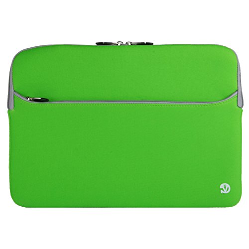 Vangoddy Neoprene Protector Carrying Case Sleeve for 13 to 13.3 Inches Laptops (Neoprene13GRN) - color: Green/Gray, size: 13-13.3"