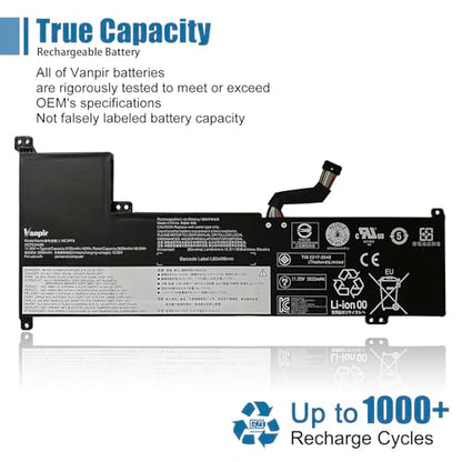L19C3PF6 Laptop Battery 11.25V 42Wh 3735mAh Replacement for Lenovo IdeaPad 3-17ADA05 3-17ARE05 3-17IIL05 3-17IML05 Series SB10W89847 L19L4PF2 5B10W89846 L19D4PF2 5B10W89835 5B10W89838 L19L3PF4 - size: 10.19*4.68*0.23 inch L19C3PF6