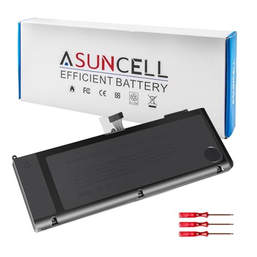 A1321 A1286 (Only for Mid 2009 Mid 2010 Version) Laptop Battery for MacBook Pro 15 Inch Battery A1321 A1286 MC371LL/A MC372LL/A MB985 MB986 MC118 020-6380-A 020-6766-B 661-5211 661-5476 661-5844 73Wh - size: A132111.18 × 5.59 × 0.67 in