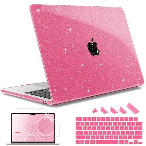 May Chen for 2026 MacBook Air 15 inch Case 2025 2024 2023 A3448 M5 A3241 M4 A3114 M3 A2941 M2 with Liquid Retina Display & Touch ID, Plastic Hard Shell with Keyboard Cover - Peach - color: Peach