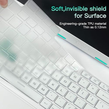 CaseBuy Ultra Thin Keyboard Cover for ASUS TUF Gaming 16" F16(2025) FX608 FX608JH FX608JMR FX608JP FX608LP FX608LM/TUF Gaming 18 A18(2025) FA808UM FA808UH Laptop(NOT for A16 FA607 F16 FX607JV FX607VU)