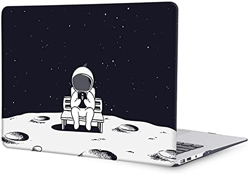MacBook Air 13 Inch Laptop Case Compatible with 2010-2017 Models A1466 A1369 - Plastic Hard Shell Cover & Keyboard Skin - Moon - color: 1225 Moon, size: Air 13" 2010-2017(A1369/A1466)