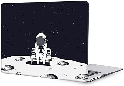 MacBook Air 13 Inch Laptop Case Compatible with 2010-2017 Models A1466 A1369 - Plastic Hard Shell Cover & Keyboard Skin - Moon - color: 1225 Moon, size: Air 13" 2010-2017(A1369/A1466)