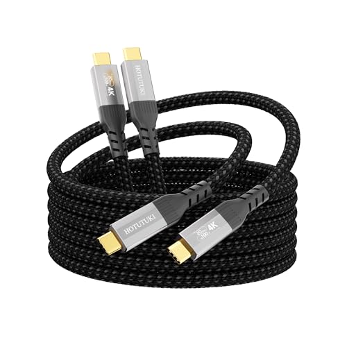 2-Pack 6.6FT USB-c Cables,20Gbps Data Charging Cable,100W USB 3.2 Gen 2 High Speed, 4K Video Monitor Cord, USBC Display Cable for Type-C Devices,USB c Cord Compatible with Thunderbolt 4/3 - size: 6.6FT+6.6FT