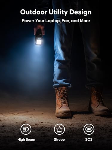 Portable Power Station 99Wh 70W(140W Peak) Laptop Charger, 1.3lb Lightweight Small Generator with 110V AC & PD Fast Charging, Lithium Battery Power Bank for Home Camping Office Blackout Emergency