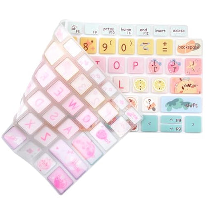 Silicone Keyboard Cover Skin for Dell Latitude 3000 3340 13.3"(2023)/ 5320 5330 5340 5350 13.3"/ 7320 7330 7340 7350,Cute Fruits - color: Cute Fruits