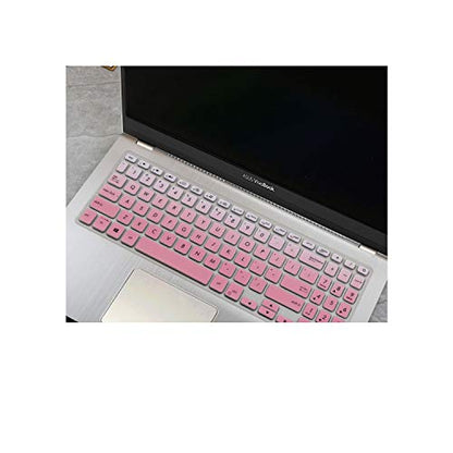 Compatible for Asus Vivobook 15 F512FA F512DA F512F F512 A512 A512FJ A512F X512F FA DA 15.6 Inch Silicone Laptop Keyboard Cover Skin,fadepink - color: fadepink