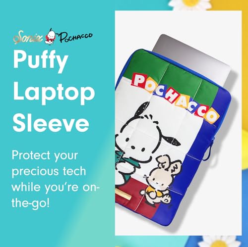 Sonix x Sanrio | Puffy Laptop Sleeve | 15-16 Inch, Quilted Pillow Puffer Laptop Carrying Case, Computer Sleeve | Classic Pochacco - color: Classic Pochacco