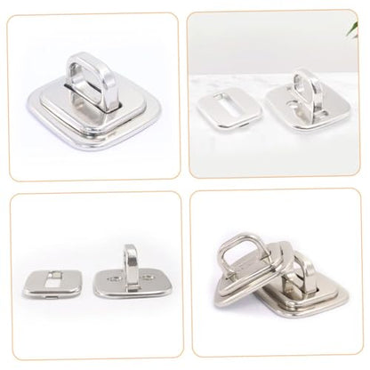 Operitacx 4pcs Computer Lock Desk Mount Anchor Cable Security Base Plate for Laptop Theft Deterrent