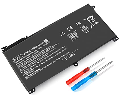 BI03XL Battery for HP Pavilion X360 13-U M3-U m3-u101dx m3-u103dx m3-u105dx 13-u102nr Stream 14-AX 14-ax010wm 14-ax020wm 14-ax030wm 14-ax040wm ON03XL 915486-855 844203-850 844203-855 - size: 7.5 x 4 x 0.5 inches BI03XL BATTERY