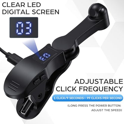 Sabary 1 Sets Auto Clicker for Smart Phone, Fast Screen Tapping Device Auto Tapper Continuous Click Simulation Finger for Game, Live Likes, Flash Deal, Reward Task, Plug and Play (Black) - color: Black