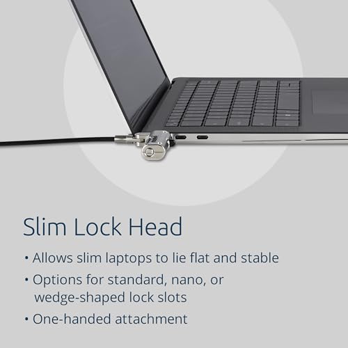 Kensington Combination Laptop Lock for Nano Size Security Slot, Resettable 4-Digit Combination Lock (K60214WW) - style: Nansosaver lock