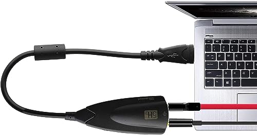 USB External Stereo Sound Adapter 5hv2 Multi-Function USB 2.0 External 3D Virtual 7.1 Channel Sound Card Adapter with 3.mm Headphone Mic Jack for Mac Win 7 PC Laptop Desktop - color: cable