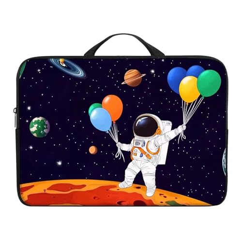 Laptop Handle Bag for 10-17 Inch, Sleeve Neoprene Book Organizer Cover for Notebook Travel Office Business - color: Balloon Man, size: 12 Inch Laptop Case
